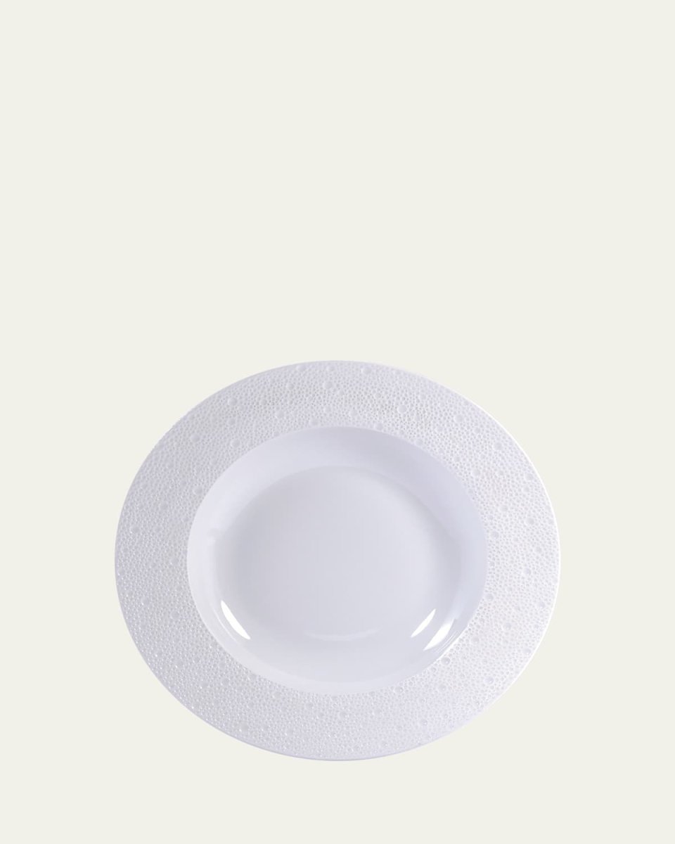 Ecume White Rim Soup Bowl, 9"